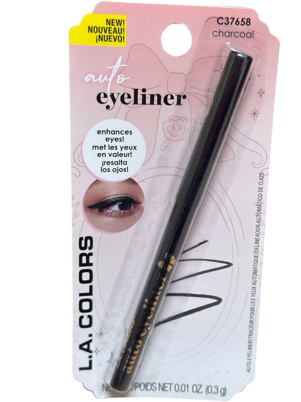 L.A. Colors Auto Eyeliner in Charcoal(C37658) NWT